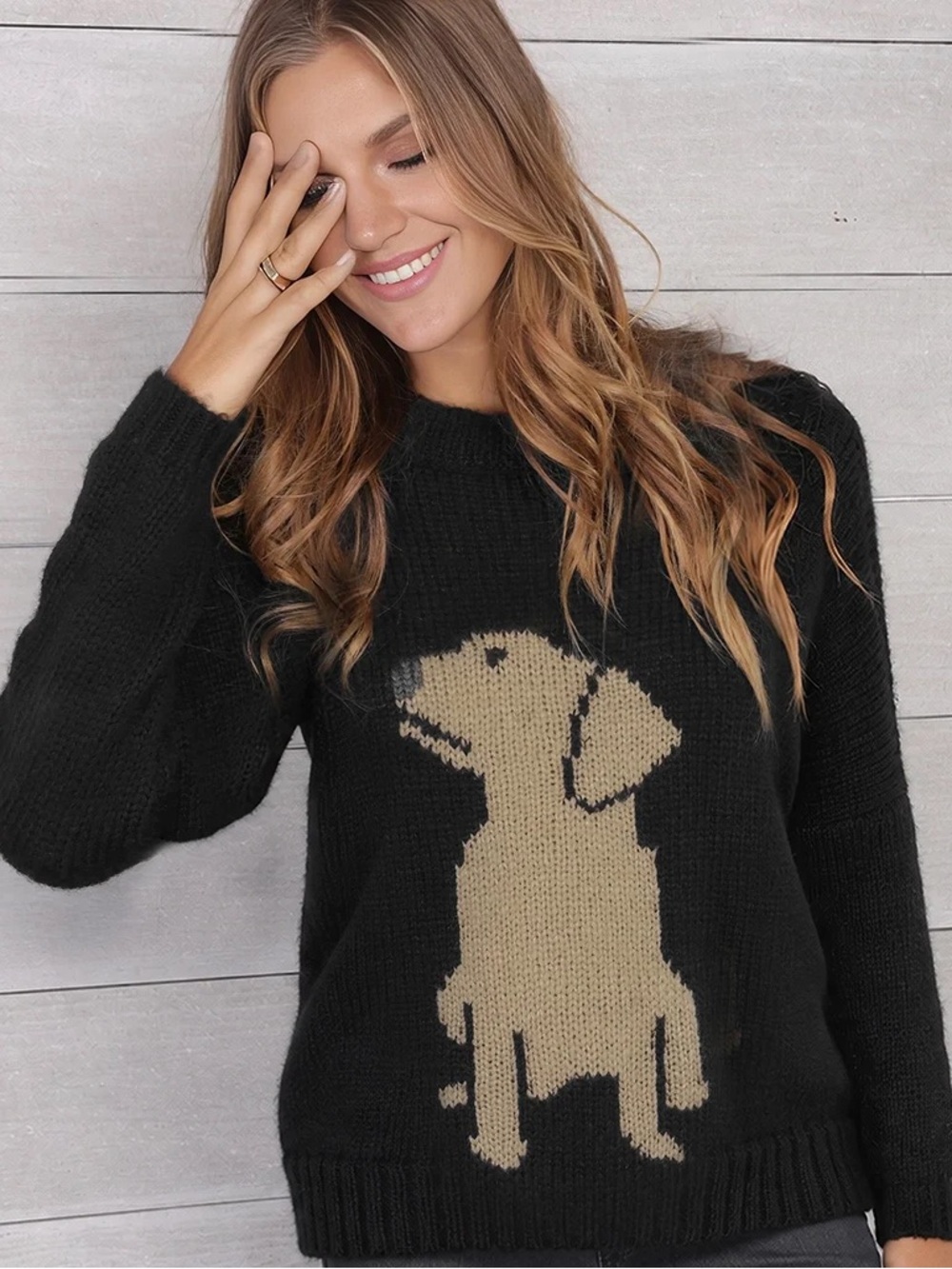 Wooden ships dog sweater
